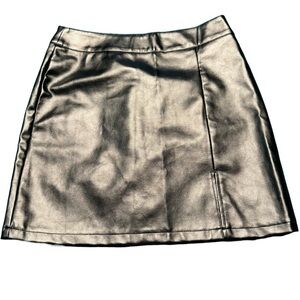 SHEIN| Black Leather Mini Skirt | Size XS